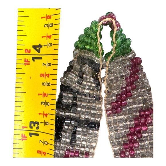 Vintage Native American Trade Seed Bead Handcrafted Antique Beaded Necklace READ - Picture 5 of 8